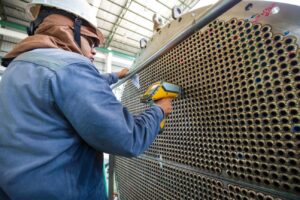 Manutenção de trocador de calor