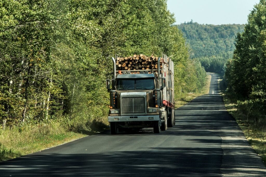 Planejamento de rotas no transporte florestal